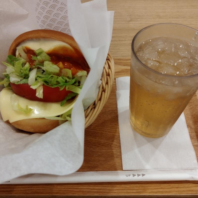 モスタコスバーガー、ジンジャーエール(モスバーガー 亀有北口店)