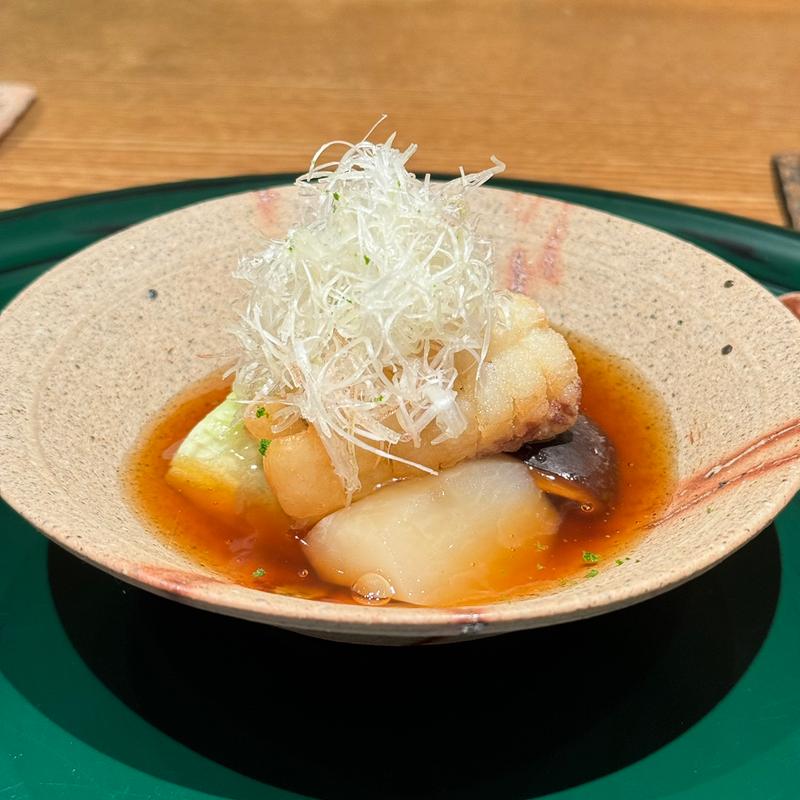 赤茄子と太刀魚の唐揚げ(味処 はやし)