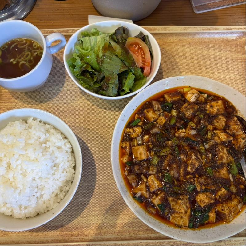 四川麻婆豆腐定食(中華食堂 ふくの家)