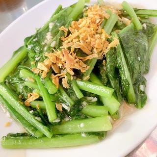 青菜のニンニク塩炒め