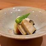 黒アワビの酒蒸し