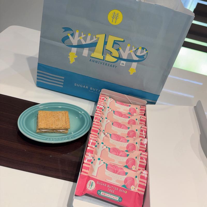 シュガーバターサンド白桃ミルクショコラ7個入り(シュガーバターの木 阪急うめだ店)