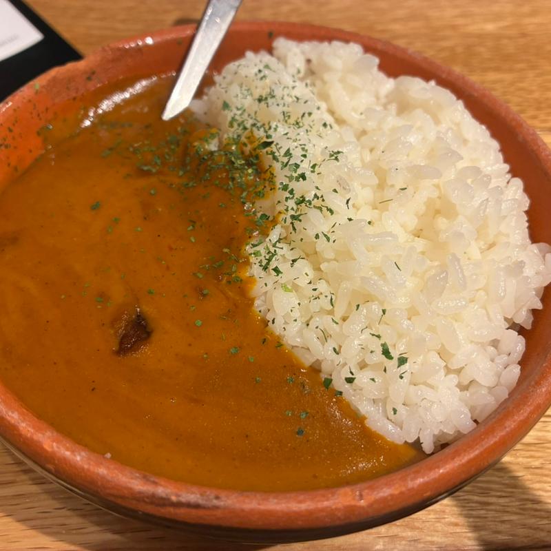 ビスクカレー(串焼き。ビストロガブリ 新宿野村ビル店)