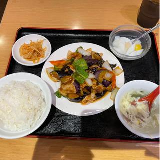 豚肉とナス炒め定食