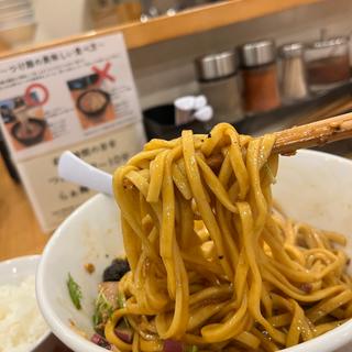 豚魚まぜそば（マー油トッピング）