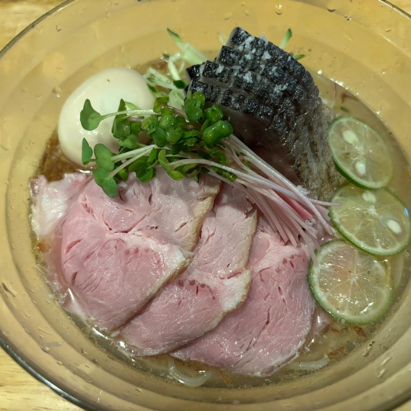 炙り〆鯖冷しそば(大)DX(福島壱麺 （イチメン）)