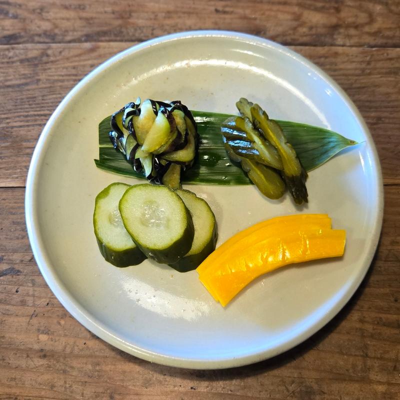 自家製お漬物(そば切り 蔦屋)