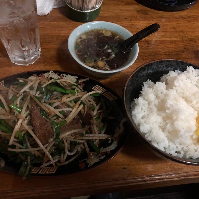 ニラレバ炒め(東京らーめん春夏冬 )