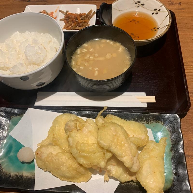 とり天定食(とよみつ 銀座店)