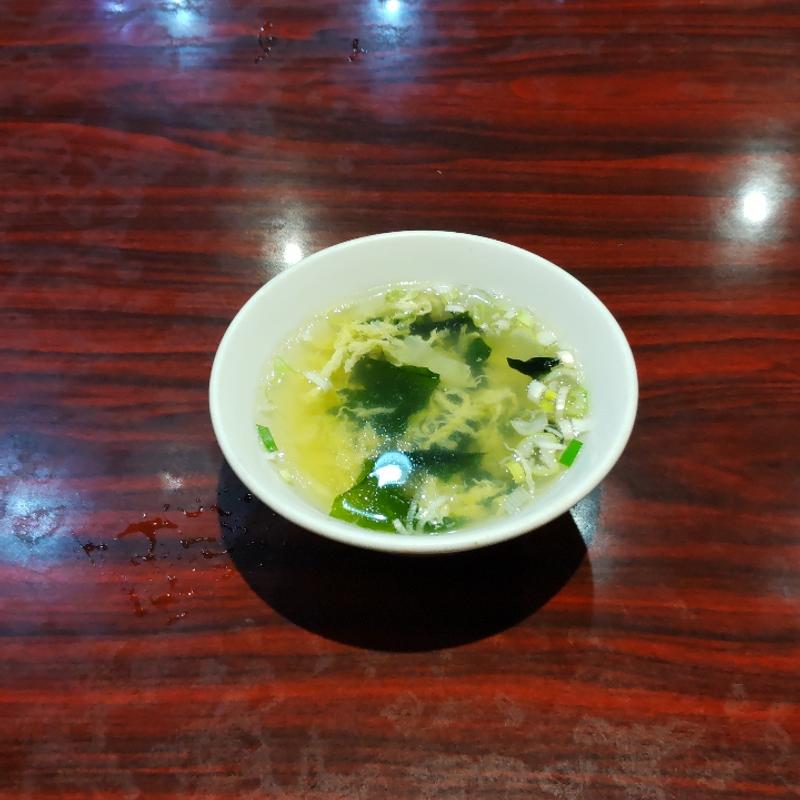 チャーハンスープ(蘭苑飯店)