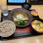 さばの味噌煮定食、たっぷり野菜の麦みそ汁(大戸屋ごはん処 川崎銀柳街店)