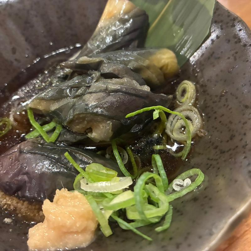 ナスの揚げ浸し(草津 極楽酒場)
