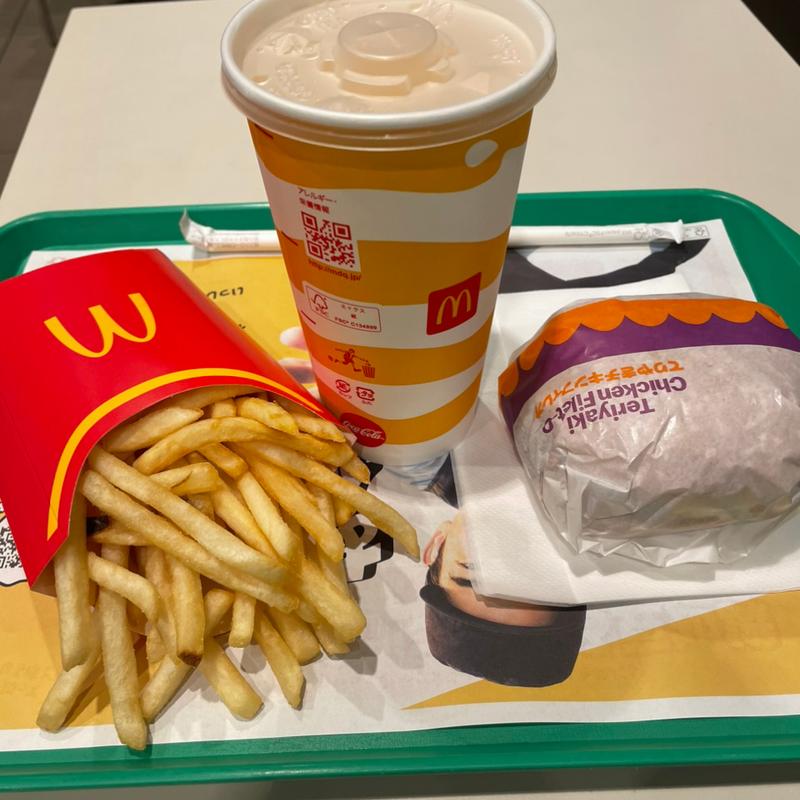 てりやきチキンフィレオLLセット(マクドナルド 君津中富店)