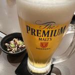 生ビール　お通し