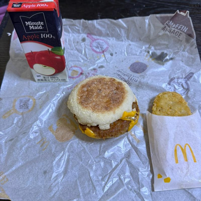 ソーセージマフィンセット(マクドナルド 保木間店)