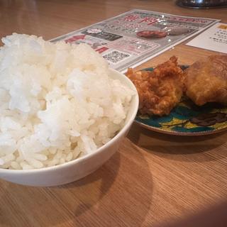 からあげ2個とライスセット