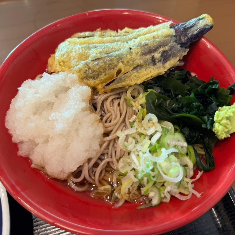 冷やしなす天下そば(名代 富士そば 三光町店 （ふじそば）)