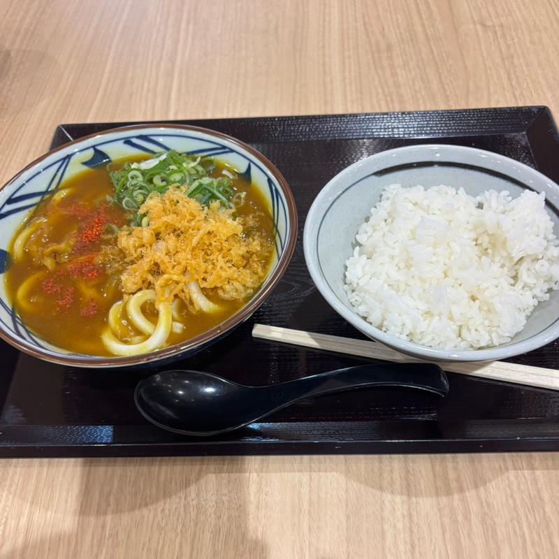 カレーうどんとご飯(丸亀製麺イオンモール岡崎)