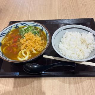 カレーうどんとご飯