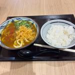 カレーうどんとご飯