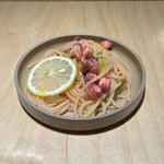 パスタ　蛸　セロリ　レモン