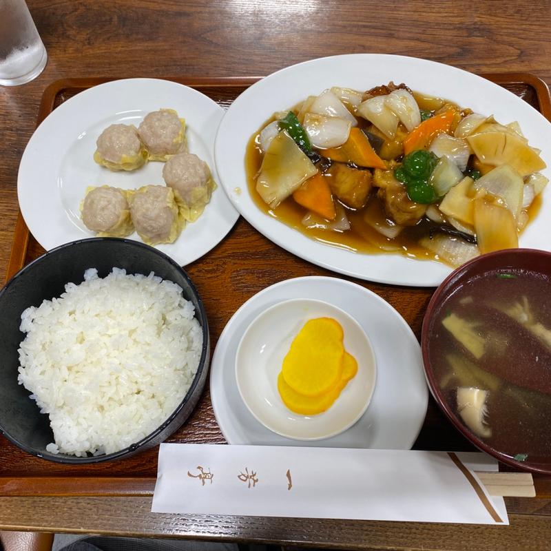 酢豚定食(一芳亭 船場店)