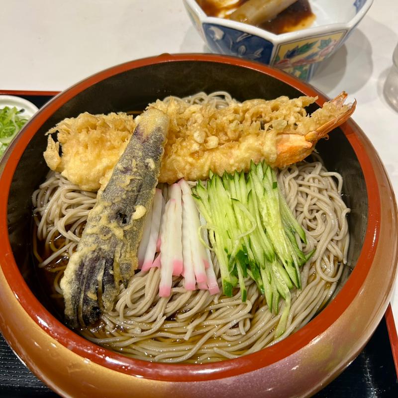 冷し天ぷらそば(蕎麦 セイジ)