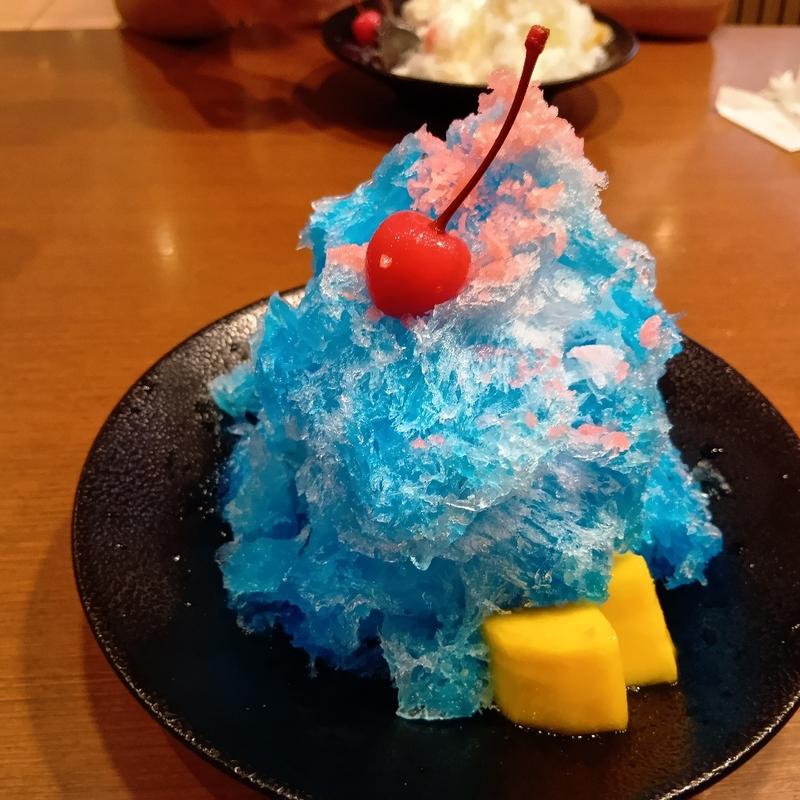 ブルーハワイかき氷(ガスト 岩井店 )
