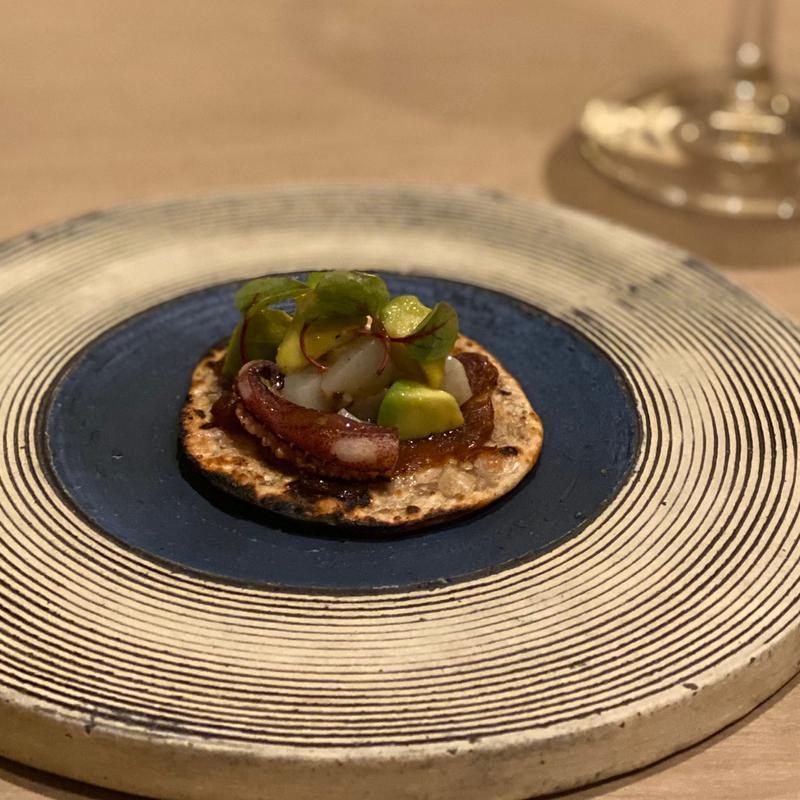 剣先イカ アボカド 和花の畑の小麦(島cuisine あーすん)