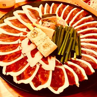 京鴨しゃぶ々(一人前)(鴨と葱 淀水二行)