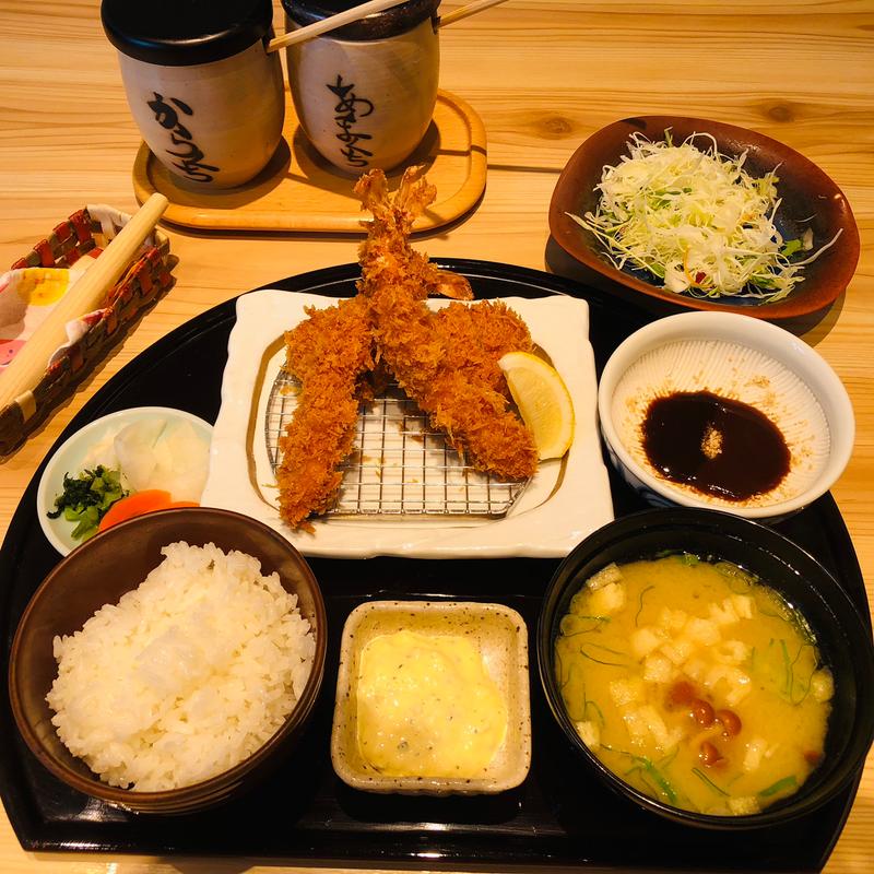 海老とヒレかつランチ(黒豚料理 寿庵 東開店)