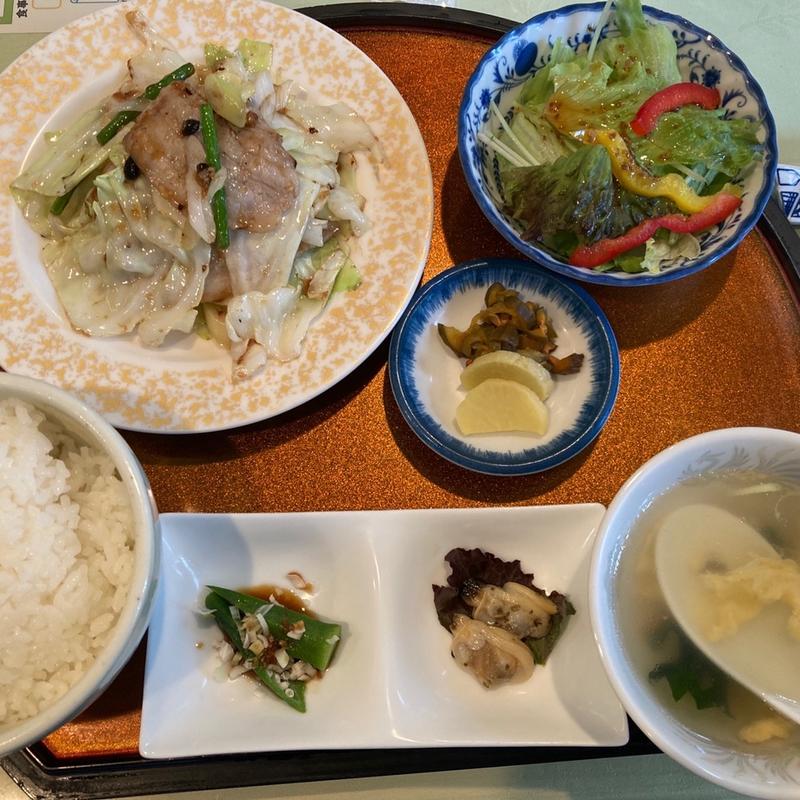 豚肉とキャベツの豆鼓炒め(楼蘭 )