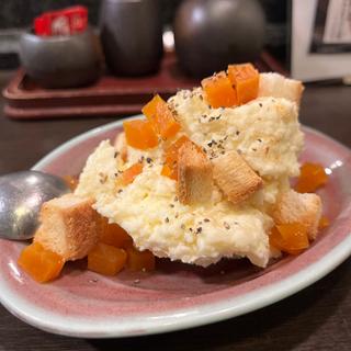 味噌漬けたくあんのポテトサラダ