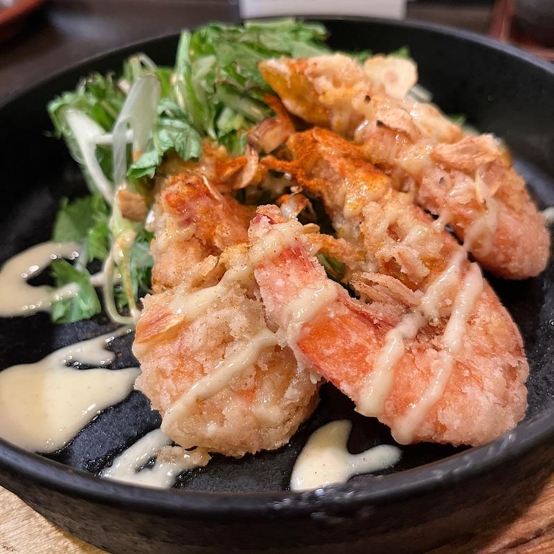 ソフトシュリンプのニンニクマヨソース(九州熱中屋 四条大宮LIVE )