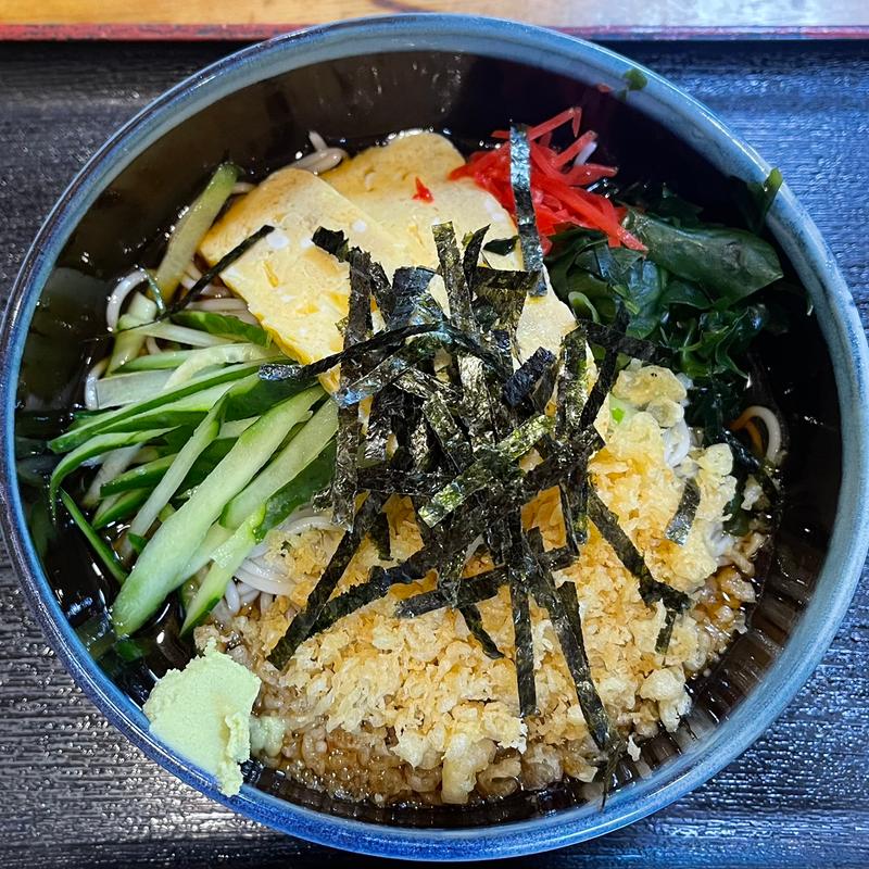 冷やしたぬきそば(きそば 柏屋 （かしわや）)