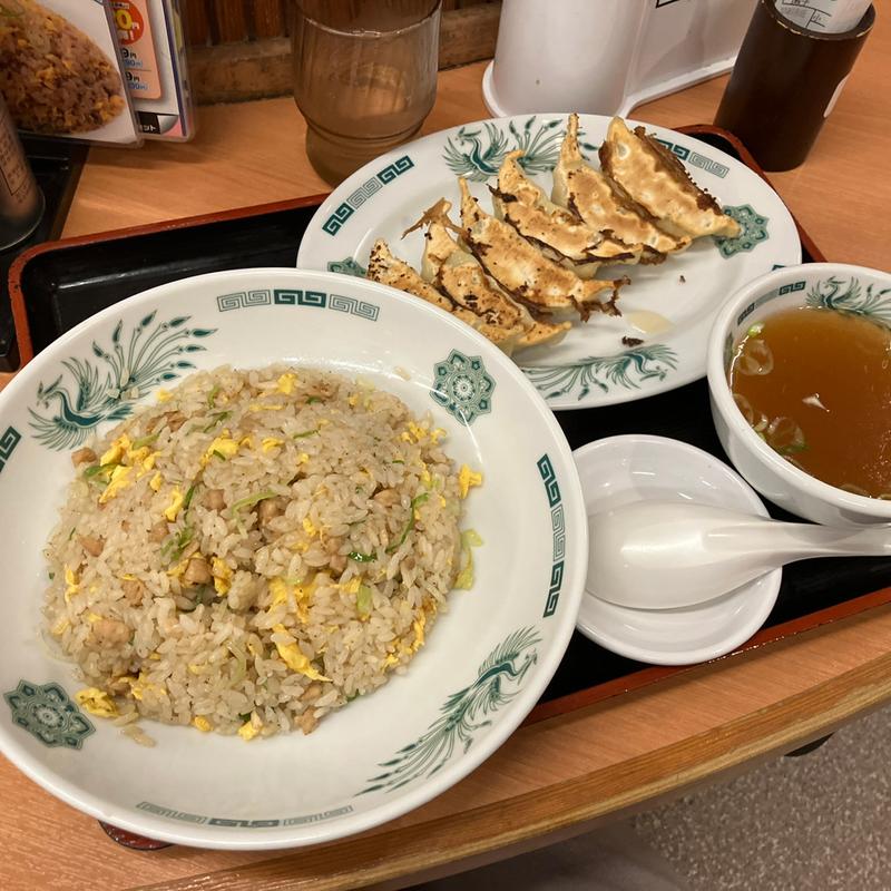 炒飯+餃子(日高屋 小田急マルシェ永山店 )