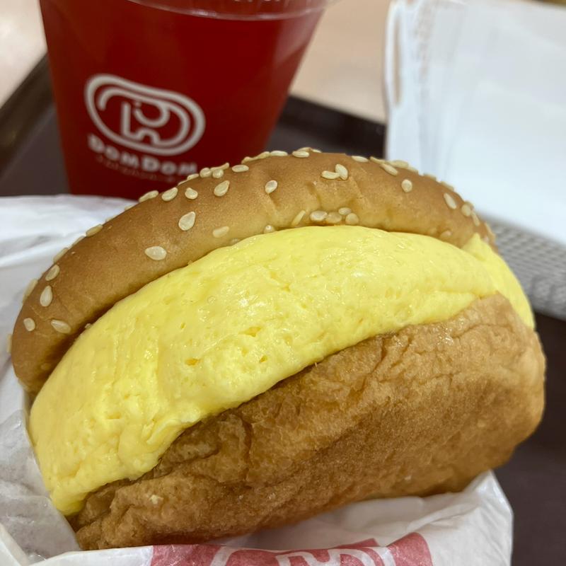 手作り厚焼きたまごバーガー(ドムドムハンバーガー 上溝店)