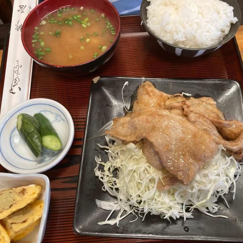 生姜焼き定食(柳屋食堂)