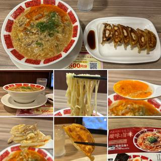 酸辣湯麺に餃子