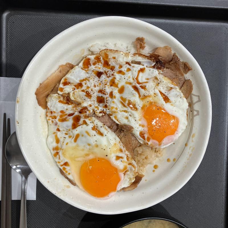 今治焼豚玉子飯 並(松屋 多摩愛宕店 （松のや併設）)