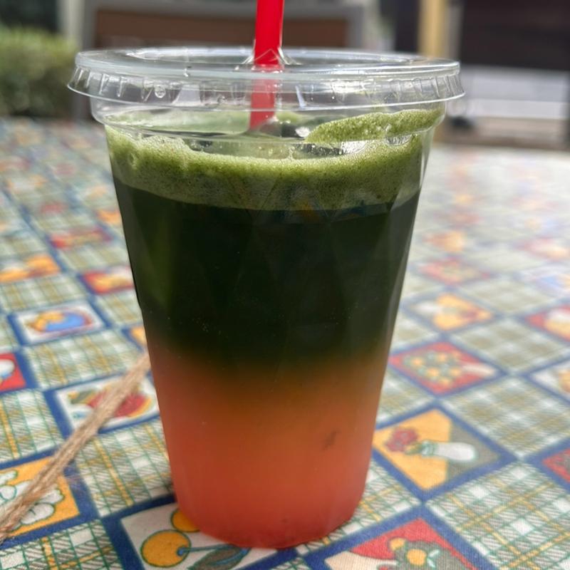 抹茶いちごソーダ(和束茶カフェ )