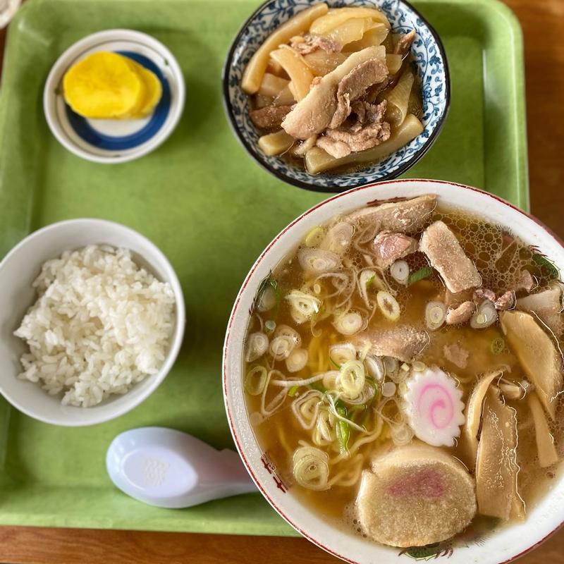 ラーメン豚煮セット(はまぐり食堂 )
