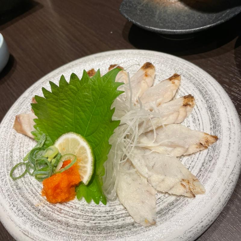 ふぐのたたき(鮮味・鉄板酒場いっとく本店)