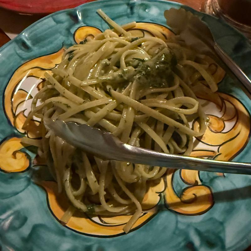 リングイネ超すりたてバジルのジェノベーゼ(スポルカチョーネ)