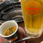 もずく茶碗蒸し　オリオン生ビール