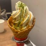 ミルクソフトクリーム 抹茶&あずき