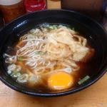 玉ねぎ天玉そば