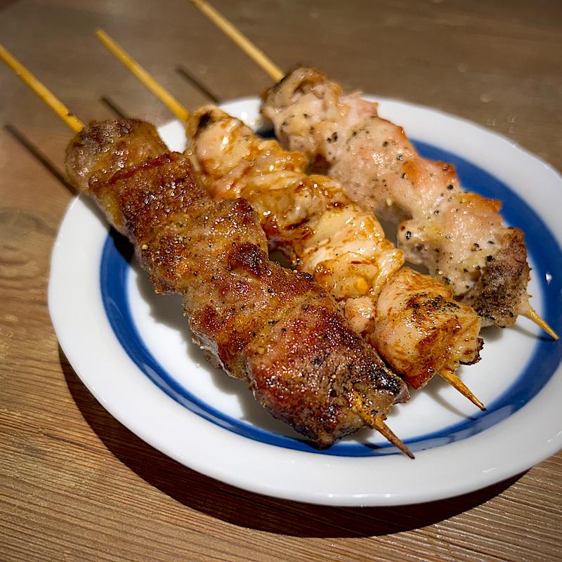 ラム串、国産もも(タレ、塩)(やきとりの扇屋 仙台富沢店 )