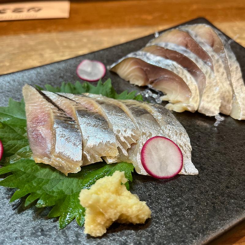 きずし二種盛り（さば、にしん）(味処さこん （あじどころさこん）)