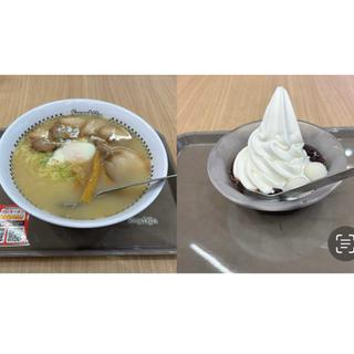 お月見特別セット　特製ラーメンと白玉クリームぜんざい(スガキヤ 岡崎イオンモール店 )
